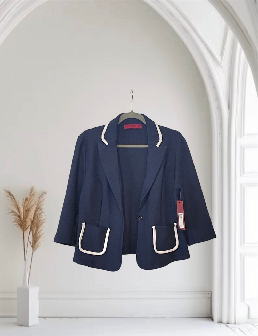 NWT Love Scarlett Blue Blazer One Button Size Medium